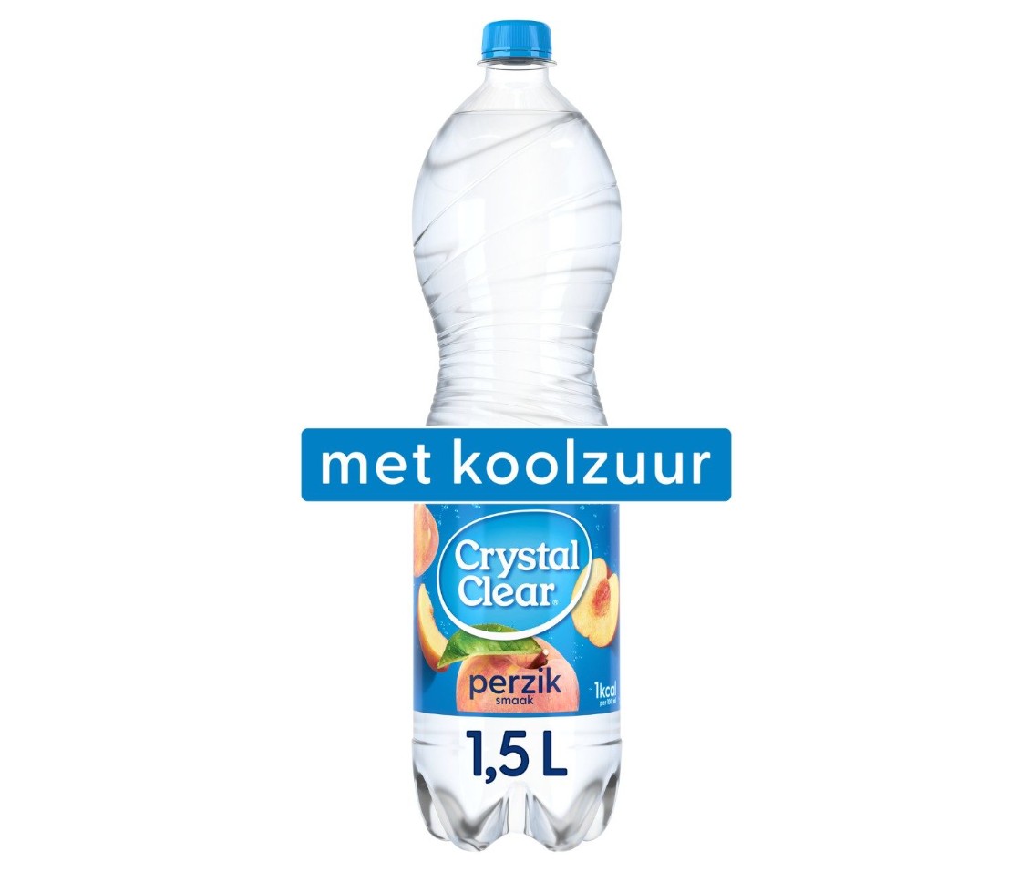 Crystal Clear Peach Pet-Fles 6x1,5lt